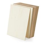 GOYADA 24 stuks multiplex houten platen, houten platen, onafgewerkte ruwe houten plaat, rechthoekige blanco houten plaat om te knutselen, hout om te decoreren, sjabloon, handwerk, 300 x 200 x 2,3 mm