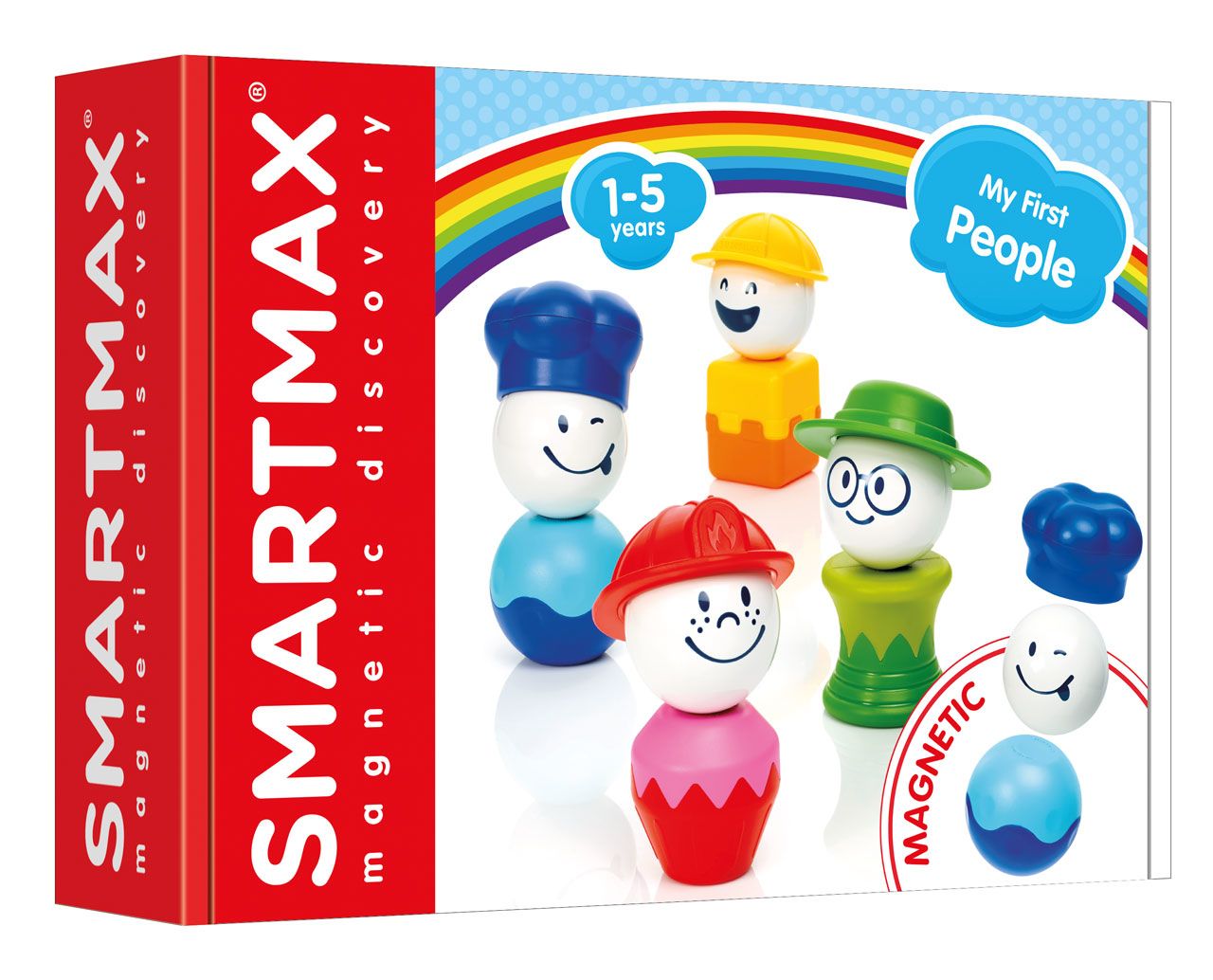 SmartMax My First People - Building Set - 12 Pieces - Multicolour