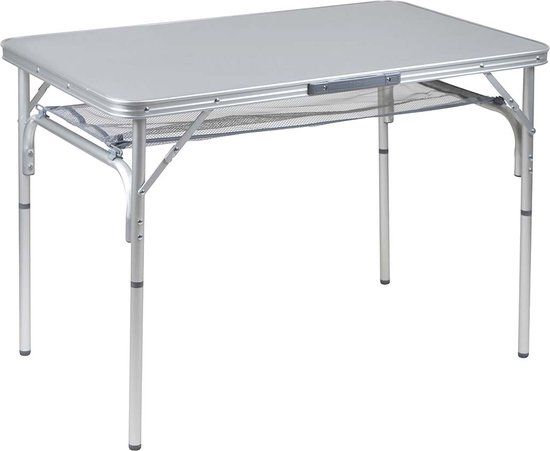 Bo-Camp Premium campingtafel - 100x70 cm - Grijs - Aluminium
