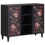 vidaXL Opbergkasten Multikleur Massief Mango Hout
