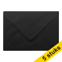 Clairefontaine Clairefontaine gekleurde enveloppen zwart C5 120 grams (5 stuks)