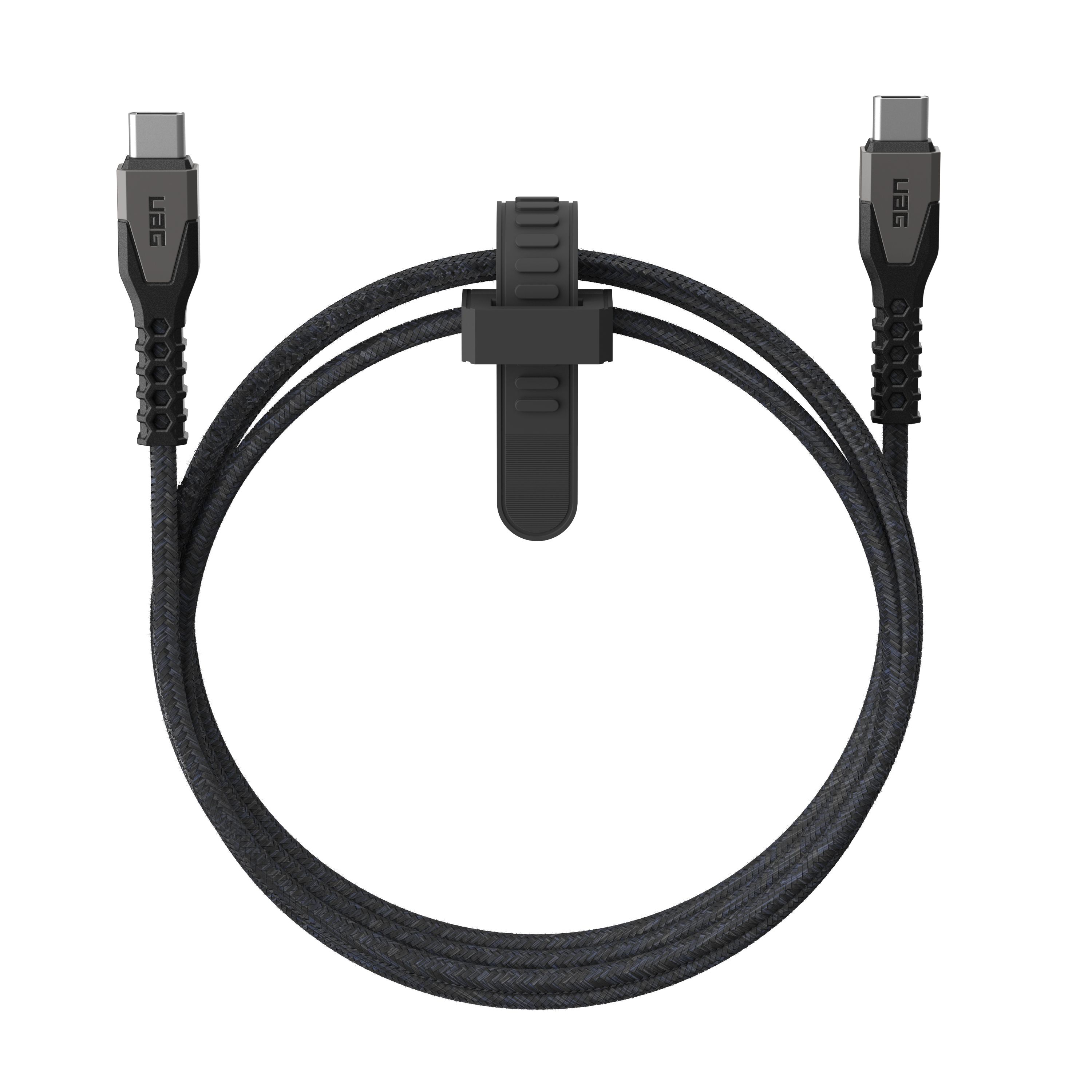 Urban Armor Gear Kevlar USB-C Cable - 1.5m - USB 2.0 - Black/Grey