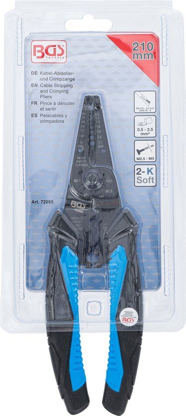 BGS Strip- en krimptang 210 mm