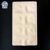 Mona 3D Peau d'entraînement pour maquillage permanent pour les yeux et les sourcils. Peau d'entraînement 3D Yeux et Sourcils