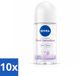 NIVEA 10 x Déodorant Roller Frisse Sensatie 72 Heures Anti-Transpirant 50 ml Lot économique