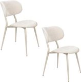 Zuiver Lieve Eetkamerstoelen Beige - Set van 2