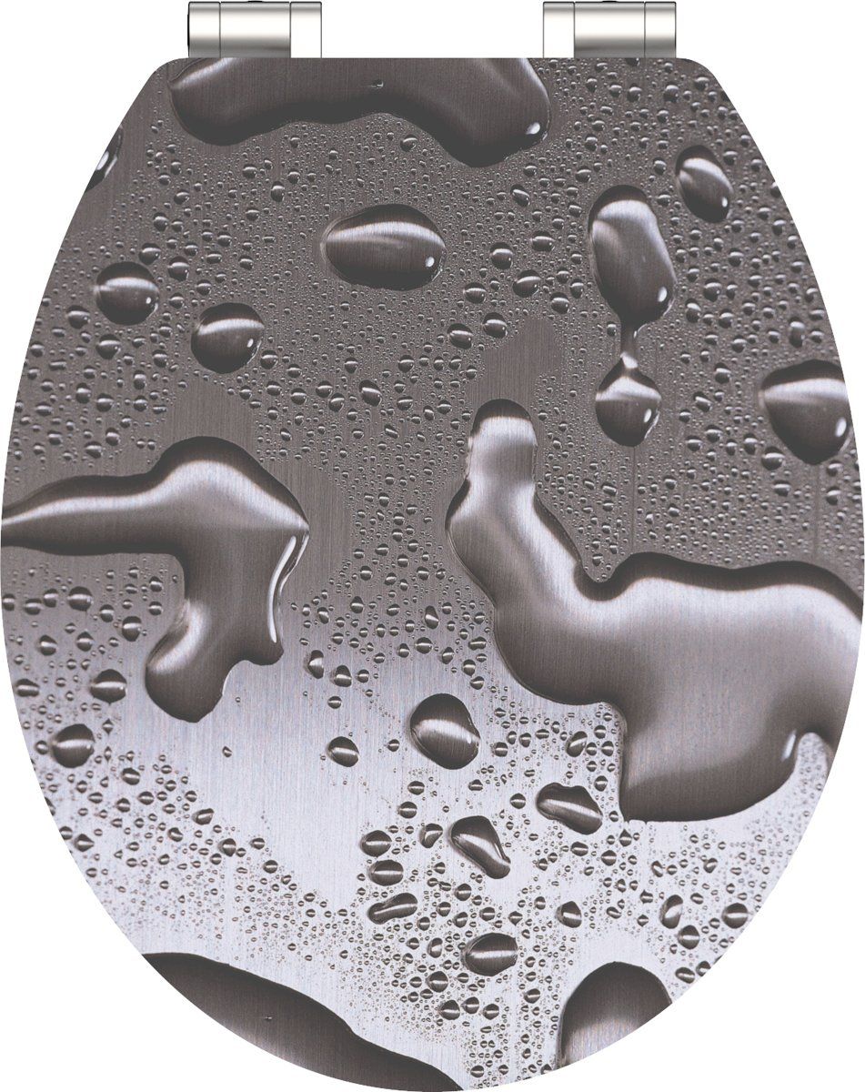 Schütte WC-Bril 80523 GREY STEEL - MDF - Soft Close