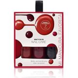 Beter - Set met 3 rode nagellakken, Nail Care, set met rode nagellak, geleffect, lange houdbaarheid en glans, manicureset, sneldrogend, geleffect, veganistisch, ideaal als cadeau