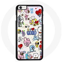 Maniacase Etui voor Iphone 4 BTS Bangtan Sonyeondan BT21 Van Tata Chimmy Cooky Rj Koya Mang Et Shooky