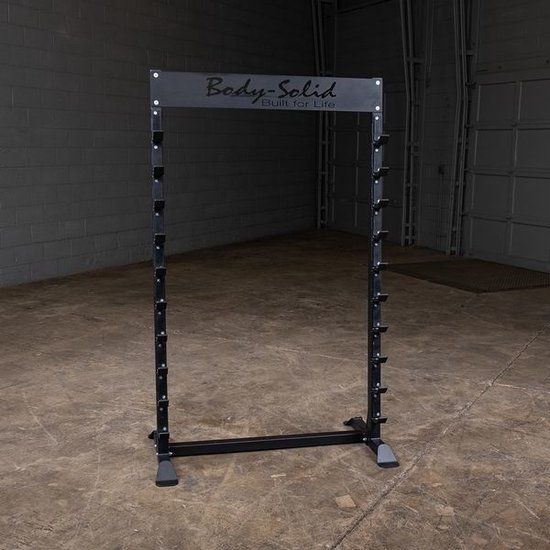 ProClubLine Horizontal Bar Rack - 10 Barbells - Grey