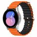 Ocean Style bandje - Oranje / zwart - Samsung Galaxy Watch 6 - 40mm & 44mm