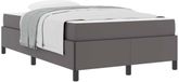 vidaXL Bedframe met matras, grijs, 120 x 200 cm, stof