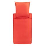 Bassetti Bedlinnenset Uni 1191 Mako-satijn Tangerine 2-delig 135x200cm 80x80cm