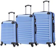 Travelerz Rome Kofferset 3-Delig – Handbagage 39L + Large 69L + Extra Large 95L – Lichtgewicht ABS – Spinner Wielen – Lilac – Met Cijferslot