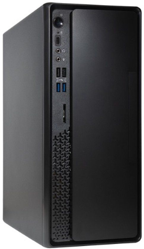 Chieftec BS-10B-300 Serie - Pc-behuizing - mATX - Met Zasilacz - Zwart