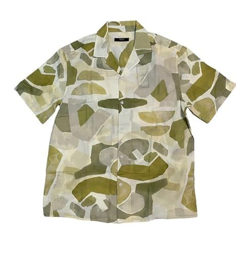 Mavi Men's Printed Shirt, Green, M