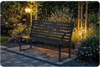 Janshop Tuinbank met rugleuning 117,5 x 83 x 57 cm Sofotel LucaQ zwart