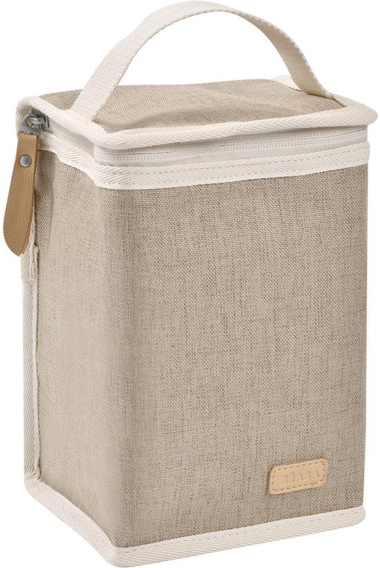Béaba Isothermisch Maaltijdzakje – Koeltas voor Babymaaltijden – 2,8 Liter – Beige