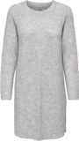 ONLY Gebreide jurk ONLCAROL Lange jurk Light Grey Melange