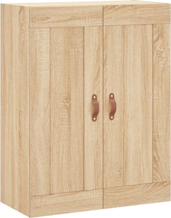vidaXL Wandkast 69,5x34x90 cm bewerkt hout sonoma eikenkleurig