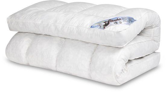 Fabiola Luxe Matrasoplegger 180x210 cm - Veren en Traagschuim Vulling - 10 cm Dik - Topper