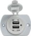 AS Schwabe USB 2-voudig inbouwdoos caravan, wit