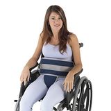 Obbocare Ceinture ventrale pour le soutien du tronc en fauteuil roulant, ceinture avec périnée, avec fermeture à clip et réglage rapide, anti-goutte, taille 1