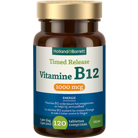 Holland & Barrett 1+1 gratis Timed Release Vitamine B12 1000mcg - 120 tabletten