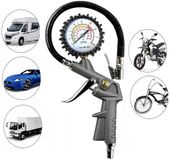 Retoo Bandenpomp 220 psi persluchtdrukmeter bandenspanningsmeter voor auto's, motorfietsen, fietsen, multifunctioneel, manometer, meetbereik 0-12 bar
