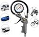 Retoo Bandenpomp 220 psi persluchtdrukmeter bandenspanningsmeter voor auto's, motorfietsen, fietsen, multifunctioneel, manometer, meetbereik 0-12 bar