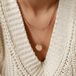 Hey Happiness Cirkel Laagjes Ketting Dames – Roestvrij Staal 18K Roségoud Verguld – Verstelbaar – Waterproof – Kralenketting + Ronde Hanger - Roségoud