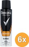 Rexona Men Workout HI-Impact Anti-transpirant Spray 6 x 150ml