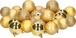 Inge-glas Inge's Christmas Decor Gmbh Kerstballen - 40x stuks - goud - kunststof - 6 cm