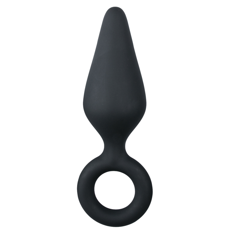 Easytoys Anal Collection Zwarte buttplug met trekring large