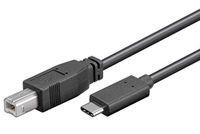 PremiumCord USB-C naar USB B verbindingskabel 1 m