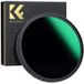 K&amp;F Concept K&F Concept variabel ND filter ND8-128 Nano X 82mm grijsfilter voor lange sluitertijden