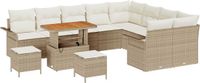 vidaXL Banc de jardin beige
