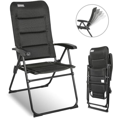 HOMECALL 3D Mesh Cover Recliner Tuinstoel - Aluminium - Vouwstoel