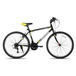 BAMCBASE VTT sportif adulte 21 vitesses pour hommes et femmes, cadre en acier haute résistance, noir, 24 po