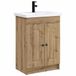 vidaXL Meuble de salle de bain artisanal chêne 78,5 x 37,5 x 81 cm