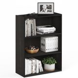 Furinno Pasir Blackwood Open rek met 3 niveaus, zwart hout