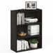 Furinno Pasir Blackwood Open rek met 3 niveaus, zwart hout