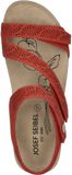 Josef Seibel Tonga 78 Rode Platte Sandalen Dames Leer Maat 39