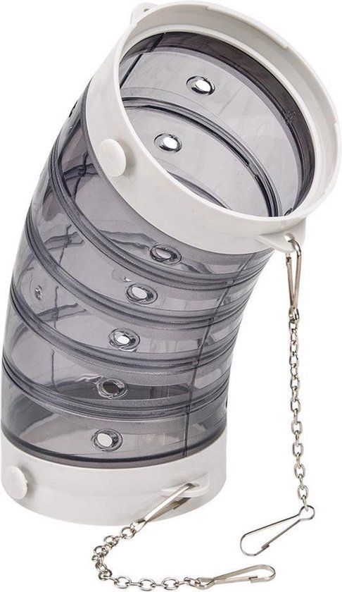 Ferplast Speelgoedbuis - Wit/Transparant - 10.5 x 25 cm - Knaagdier