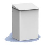 mediQoline poubelle fermée 15 litre Blanc