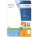 HERMA Premium - Papier - mat - permanent zelf-klevend - wit - 105 x 42.3 mm 350 etiket(ten) (25 vel(len) x 14 gelamineerde etiketten