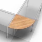 hjh OFFICE PRO Xbe91 S Walnoot - Bureau - Walnoot