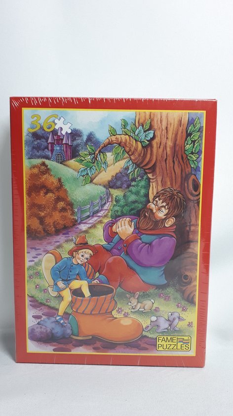 Fame Puzzles Sprookjes Puzzel - 36 Stukjes - Klein Duimpje - Afmeting Puzzel 17 x 23,5 cm - Kinderen - Cadeau Tip !!