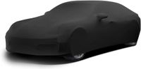 BHIEE Housse de voiture intérieure, tissu extensible, housse élastique, 46 mètres, 49 mètres, noir