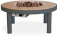 Happy Cocooning Riviera 80 - Ronde Vuurtafel op Gas - Ø 80 cm - Aluminium - Antraciet